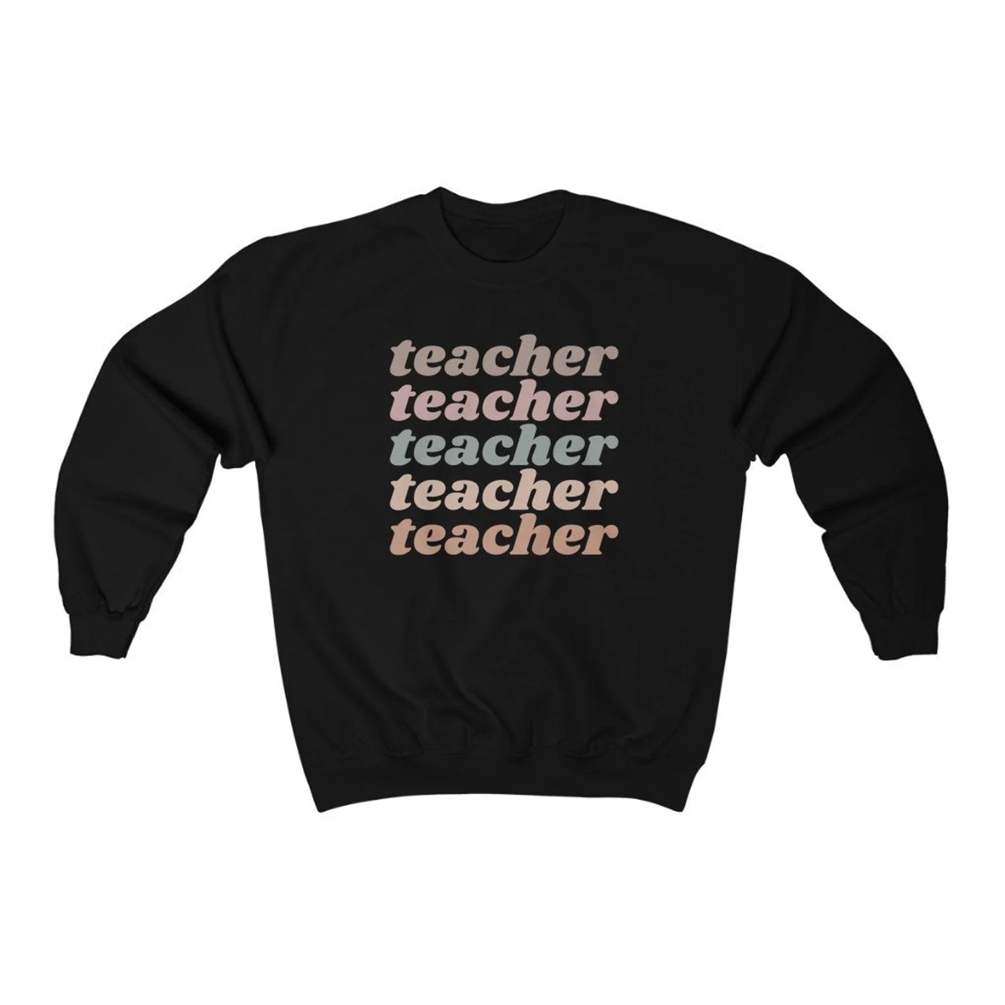 Light Retro Teacher Sweatshirt