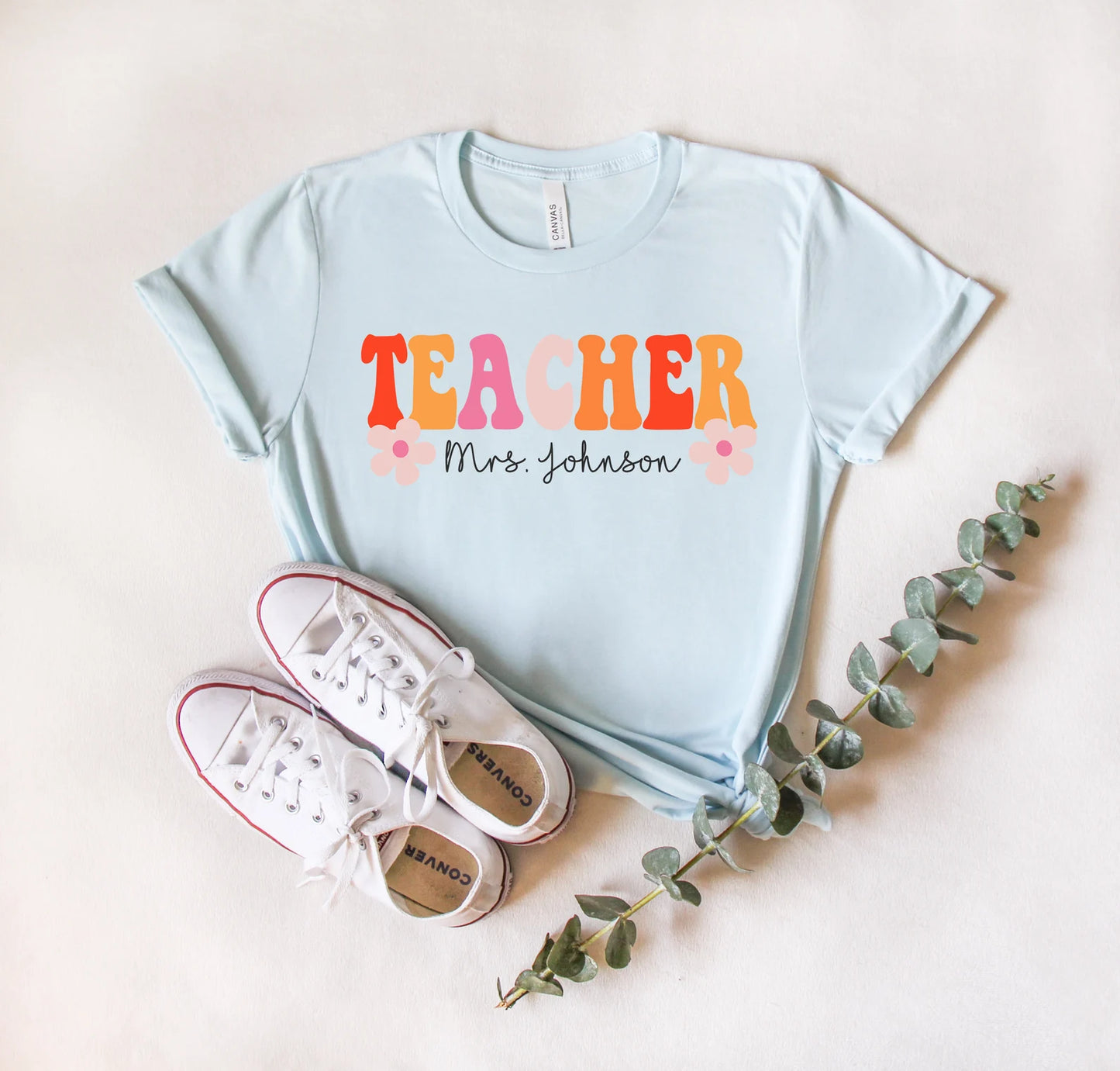 Custom Retro Teacher Tee