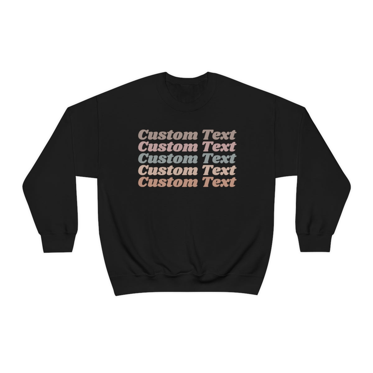 Light Retro Custom Text Sweatshirt