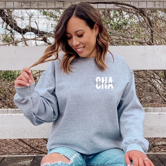 Custom Name CNA Sweatshirt