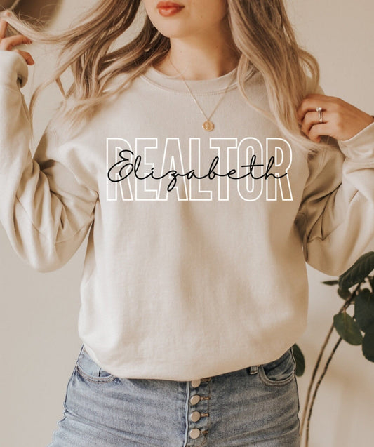 Custom Name Realtor Sweatshirt