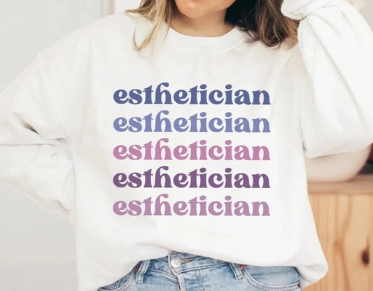 Purple Esthetician Sweatshirt