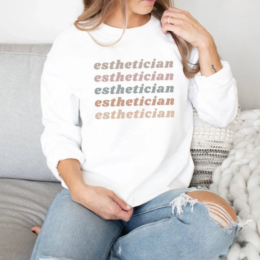 Light Retro Esthetician Sweatshirt