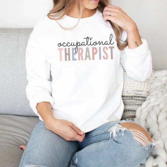 Pastel Occupational Therapist Sweatshirt