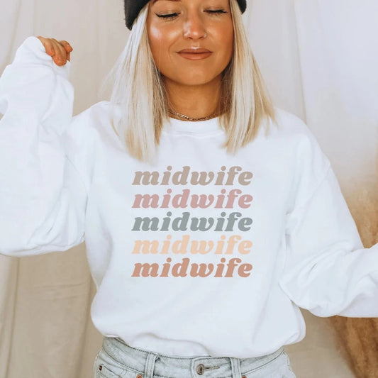 Light Retro Midwife Sweatshirt