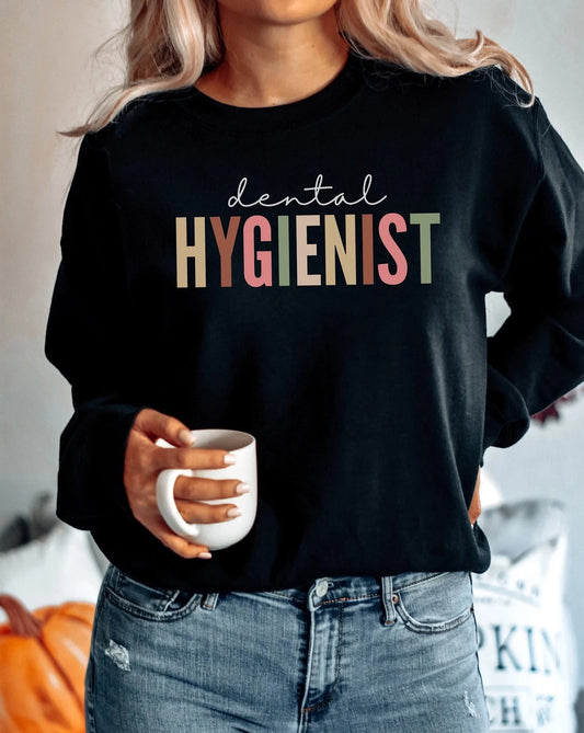 Pastel Dental Hygienist Sweatshirt