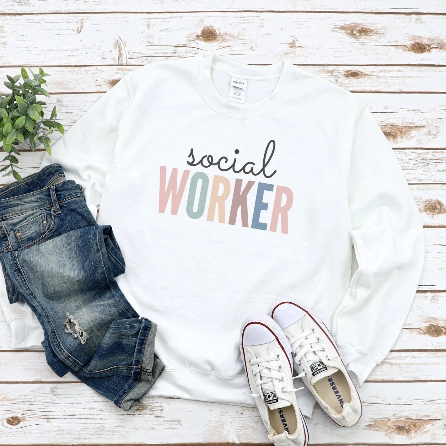 Pastel Social Worker Sweatshirt