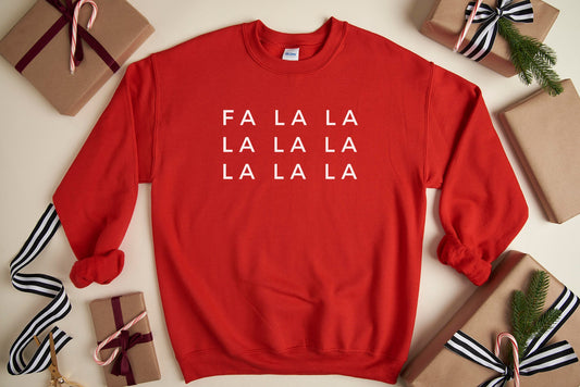 Fa La La Sweatshirt, Ugly Christmas Sweater, Funny Xmas Jumper, Unisex Crewneck, Cute Christmas Gift, Christmas Party Shirt