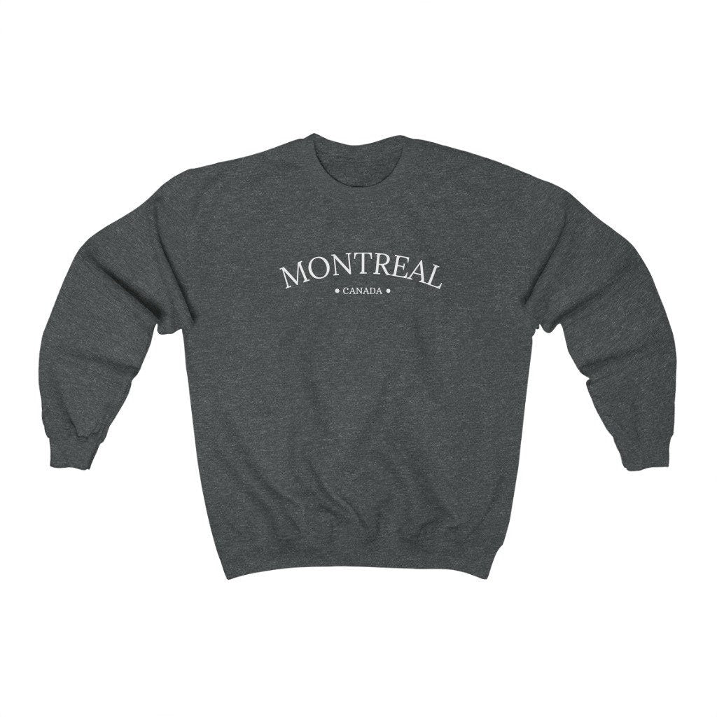 Montreal Sweatshirt, Canada Sweater, Unisex Crewneck, Quebec Shirt, Moving Gift, Going Away Present, Canadian Pullover