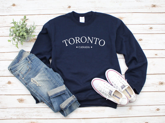 Toronto Sweatshirt, Unisex Crewneck, Canada Sweater, Canadian Unisex Shirt, Gift for Torontonian, Ontario Pullover, Going Away Gift