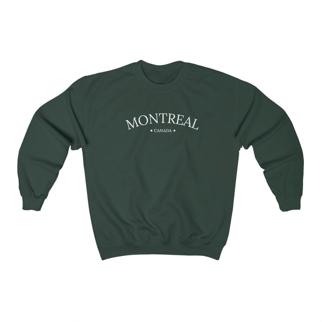 Montreal Sweatshirt, Canada Sweater, Unisex Crewneck, Quebec Shirt, Moving Gift, Going Away Present, Canadian Pullover