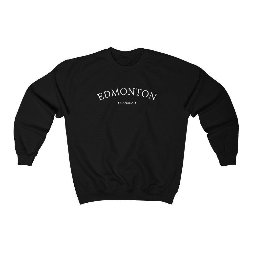 Edmonton Sweatshirt, Womens Sweaters, Canada Pullover, Edmonton Unisex Shirt, Alberta Crewneck, Gift for New Resident