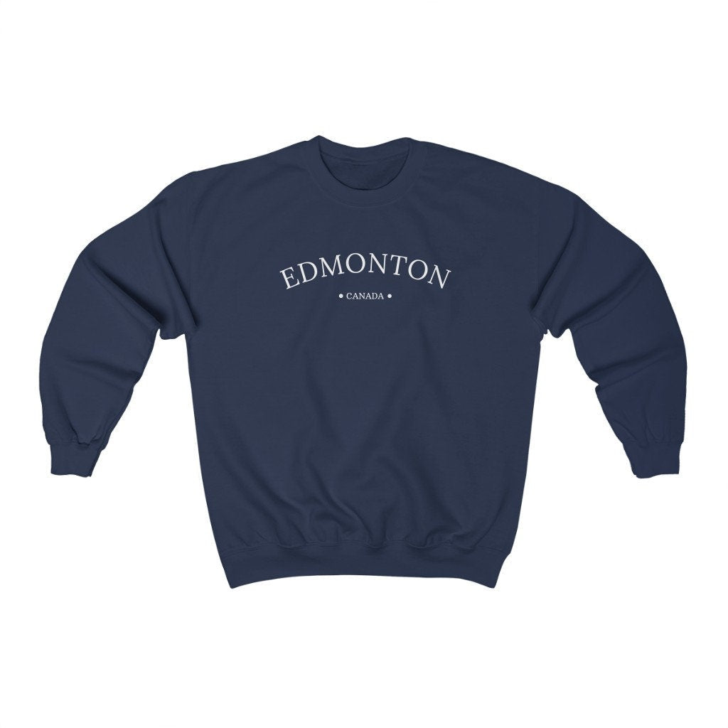 Edmonton Sweatshirt, Womens Sweaters, Canada Pullover, Edmonton Unisex Shirt, Alberta Crewneck, Gift for New Resident