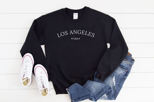 Los Angeles Sweater, California Sweatshirt, Los Angeles Shirt, Vintage Clothing, Unisex Crewneck, USA Pullover