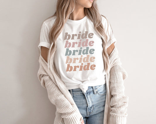 Bride Shirt, Bride To Be Tee, Engagement Gift, Bachelorette Party, Wedding Party Gifts, Bridesmaid T-Shirts, Getting Ready Shirts