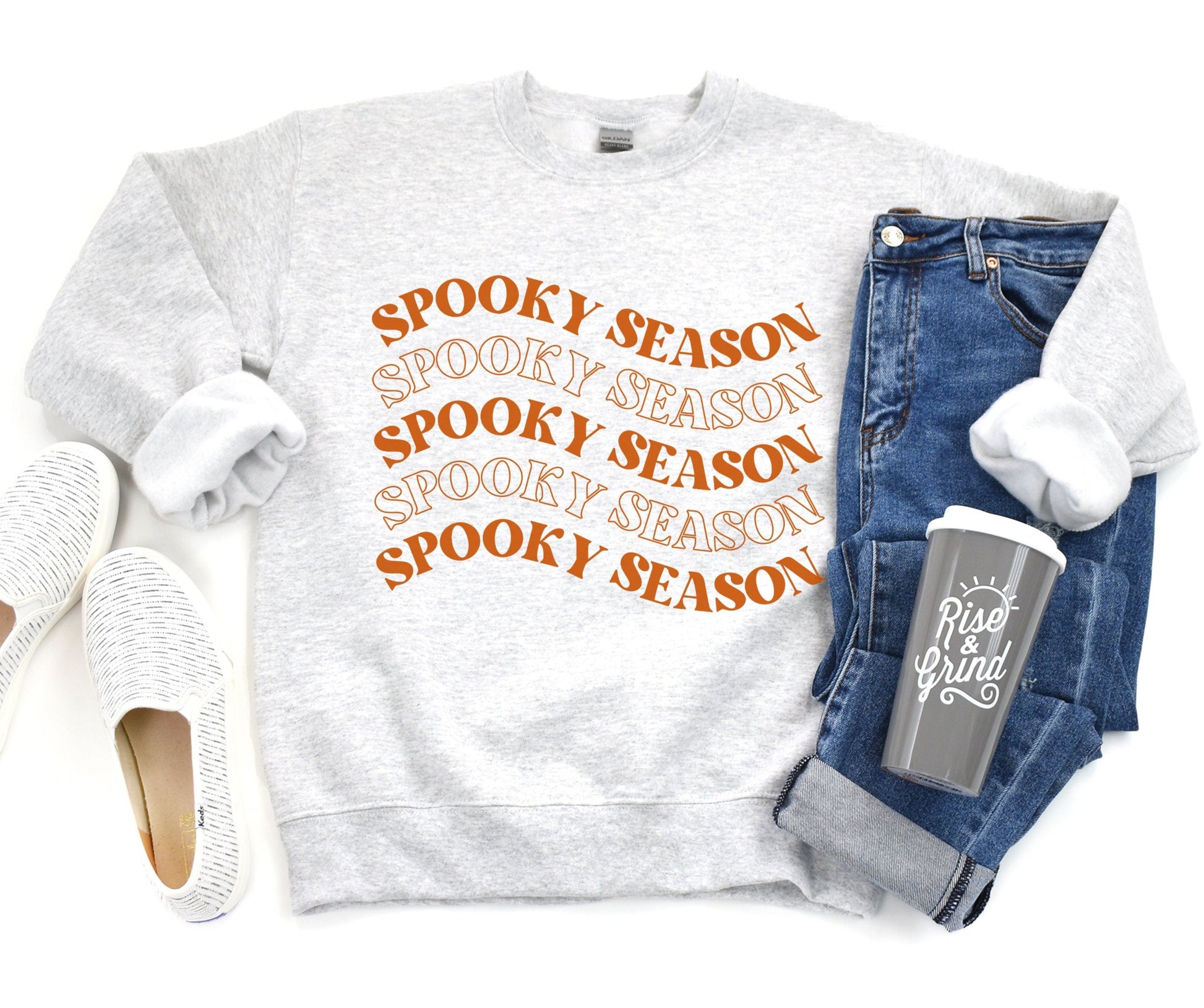 Spooky Season Sweatshirt, Cute Retro Halloween Crewneck Sweater, Halloween Shirt, Fall Pullover, Spooky Tshirt, Halloween T-Shirt