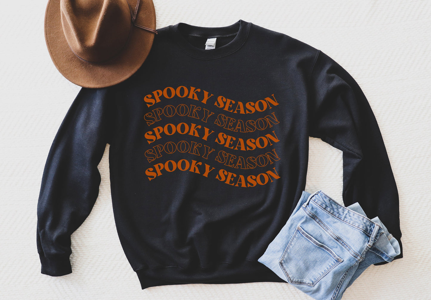 Spooky Season Sweatshirt, Cute Retro Halloween Crewneck Sweater, Halloween Shirt, Fall Pullover, Spooky Tshirt, Halloween T-Shirt