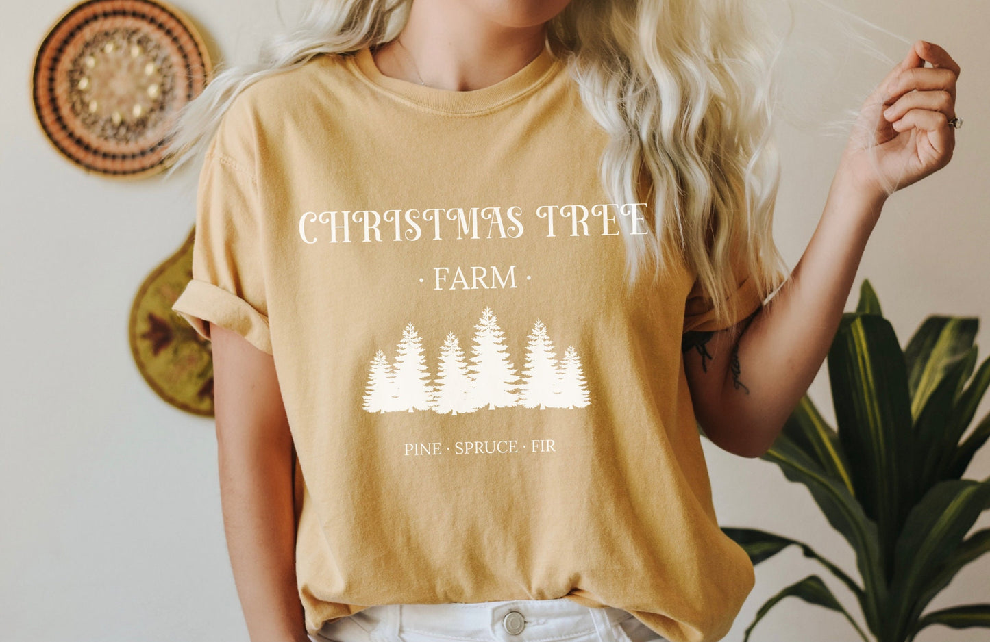 Christmas Shirt Comfort Colors®, Christmas Tree Farm Tee, Vintage Christmas Party Tshirt, Secret Santa Gift, Holiday Pajamas, Cute Pines