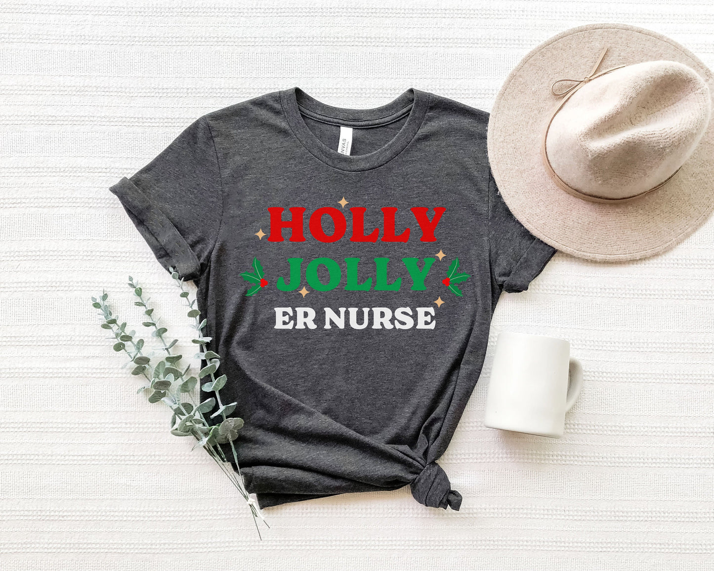 ER Nurse Christmas Shirt, Emergency Department Xmas Shirt, Christmas Gift for ER Nurse, ER Room Staff Tee, Secret Santa Nurse Present