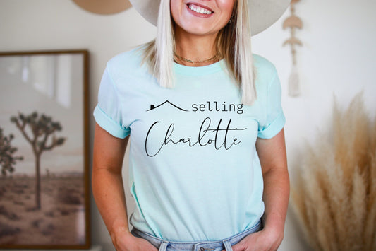 Custom Selling Your City Shirt, Real Estate Agent Tee, Gift for Realtor, Real Estate Marketing, Personalized Realtor Tshirt