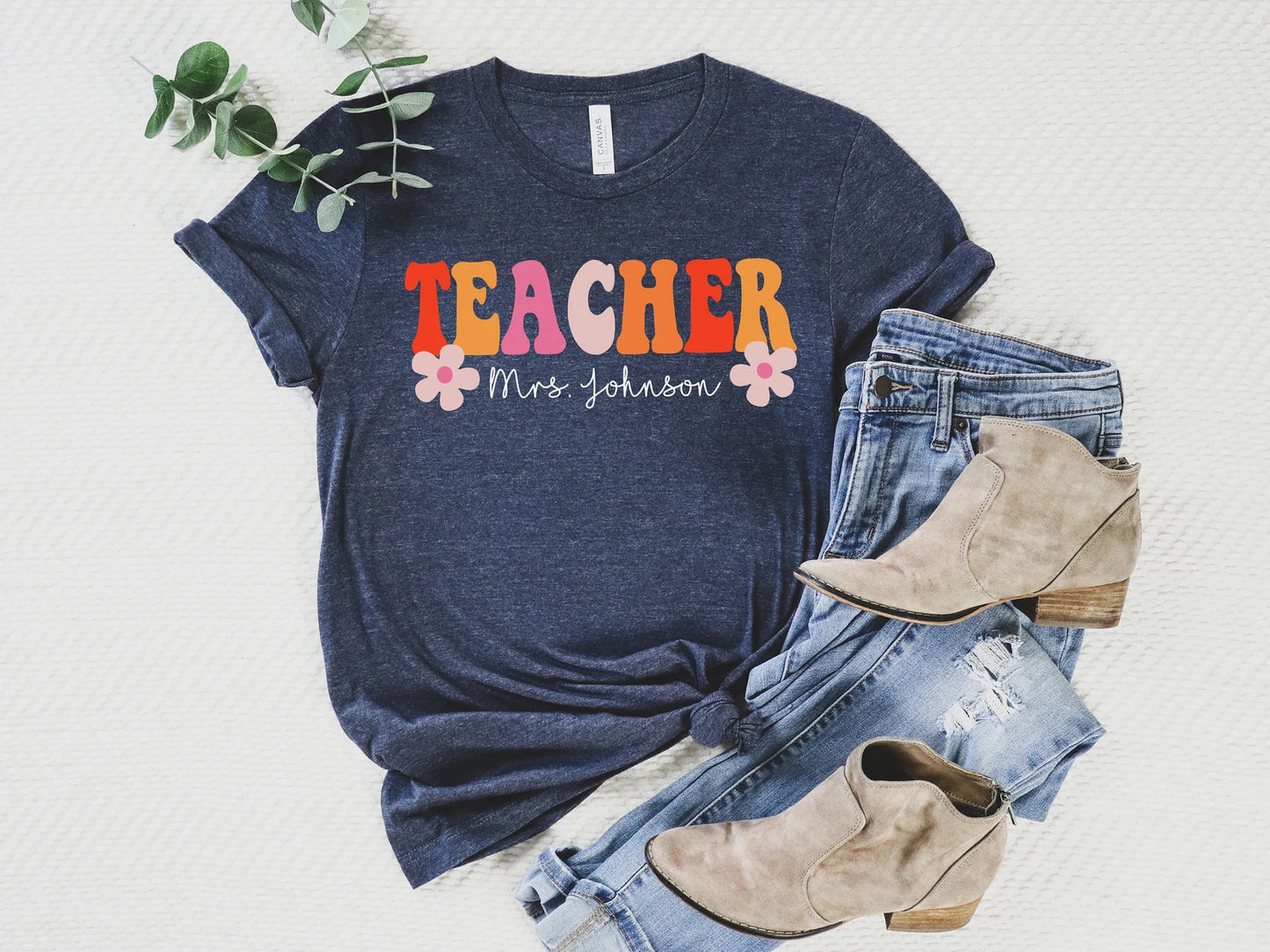 Custom Retro Teacher Tee