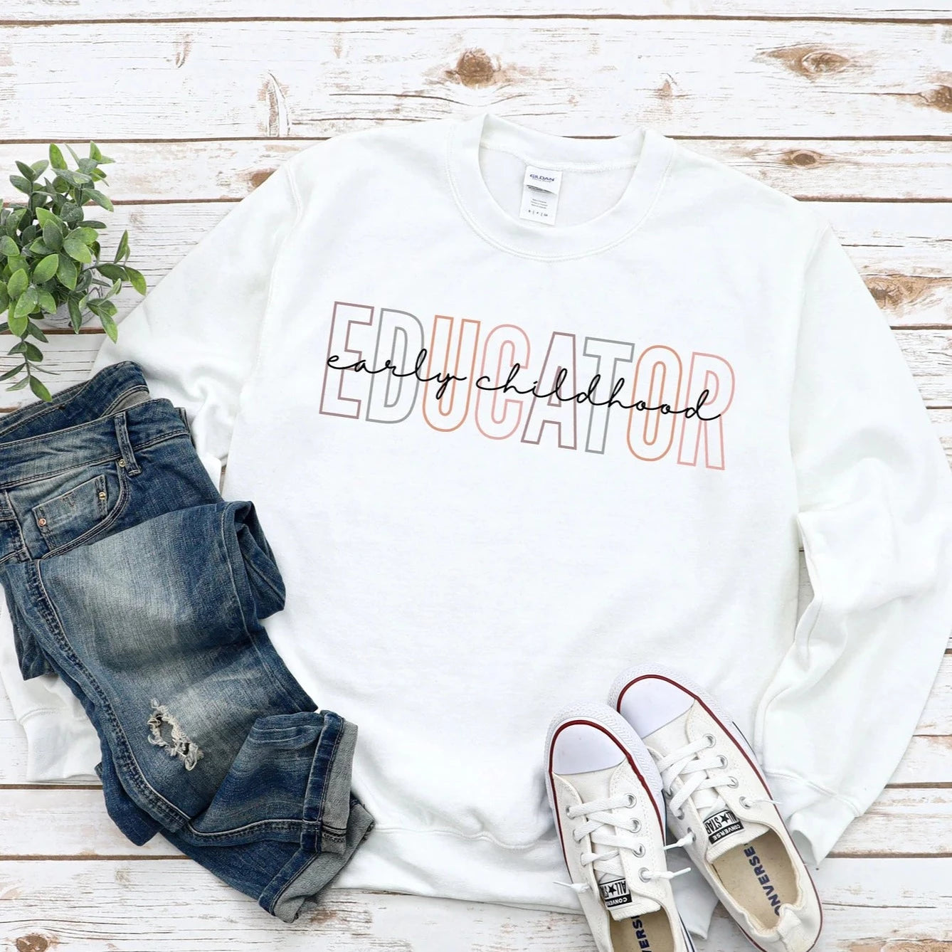 Colorful Early Childhood Educator Sweatshirt