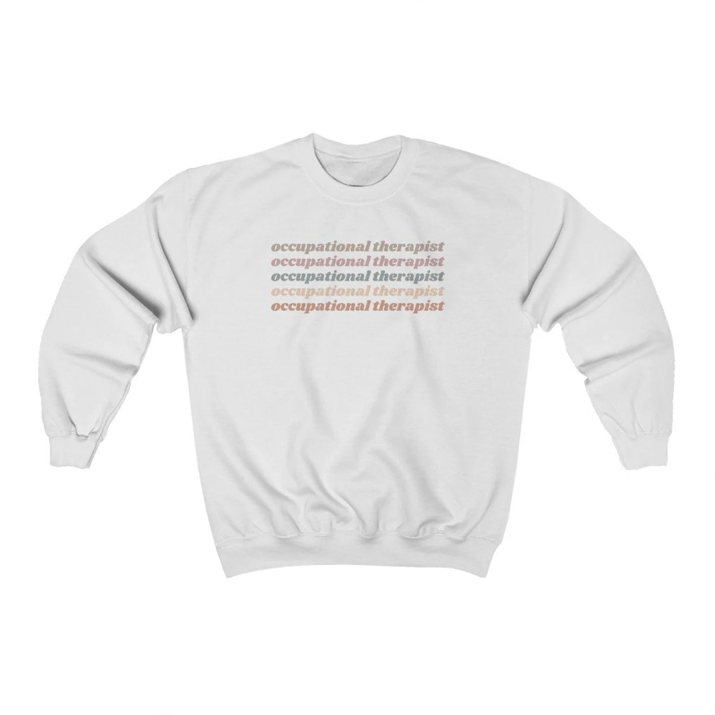 Light Retro Occupational Therapist Sweatshirt